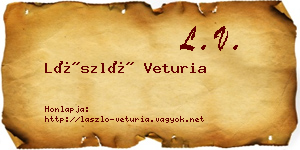 László Veturia névjegykártya